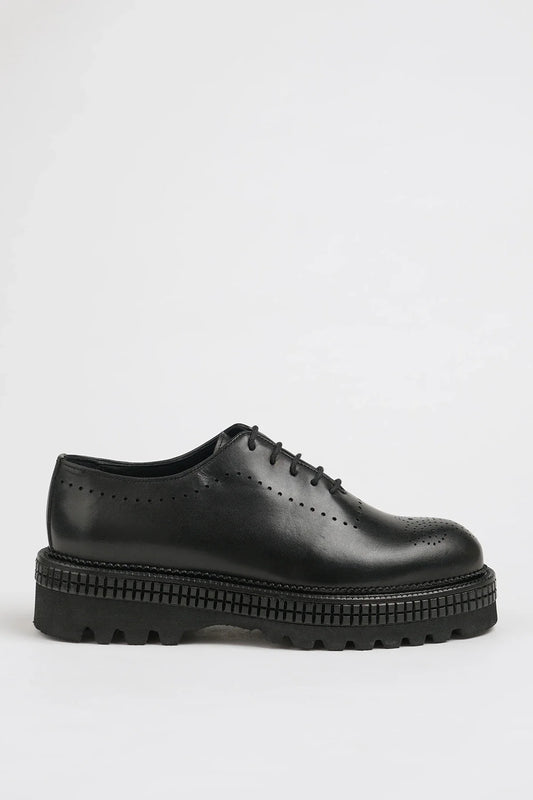 Black Trok Toe Brogue