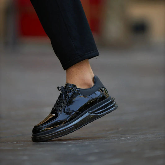 Black Patent Sneakers
