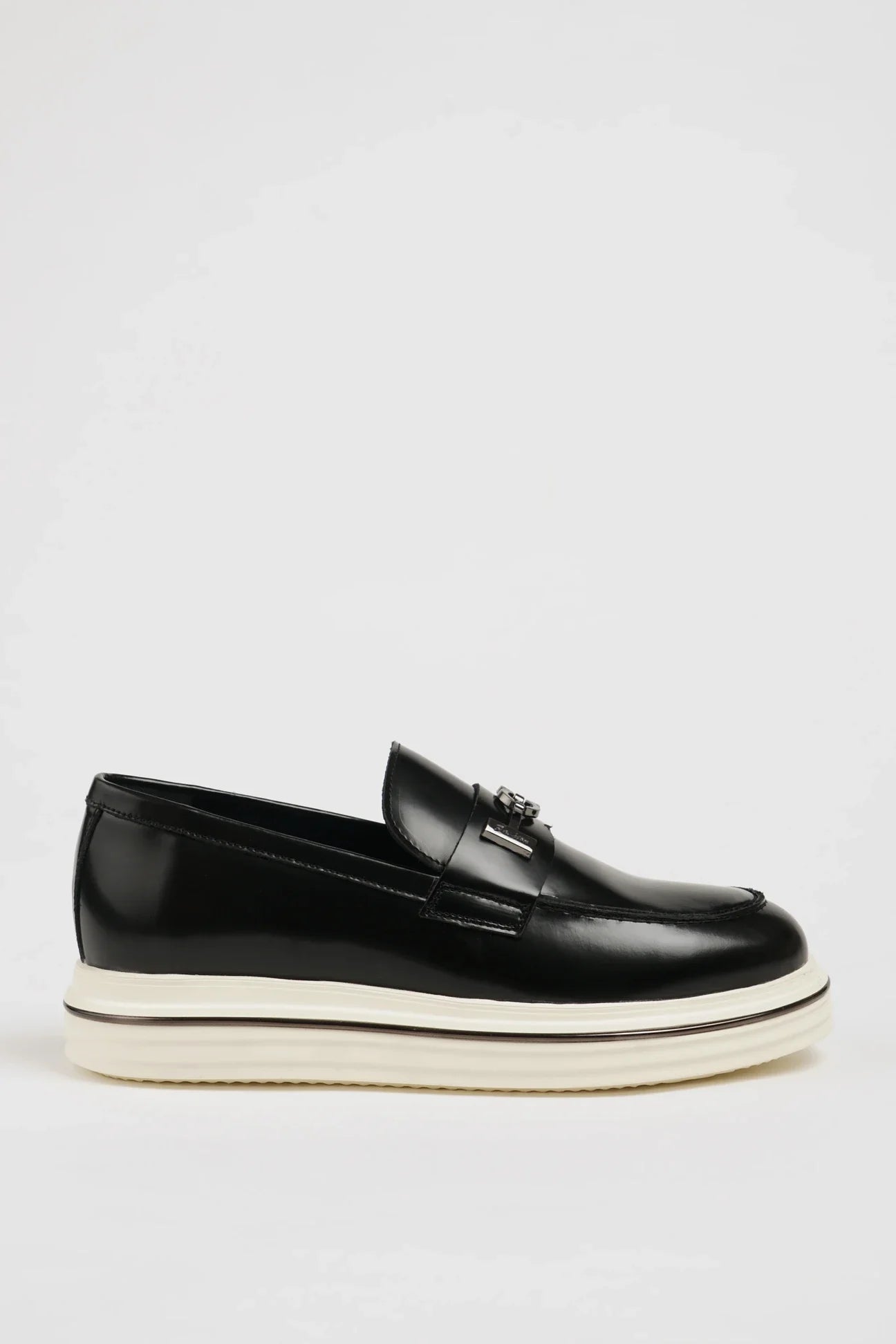 Daring Black Slip On Loafer