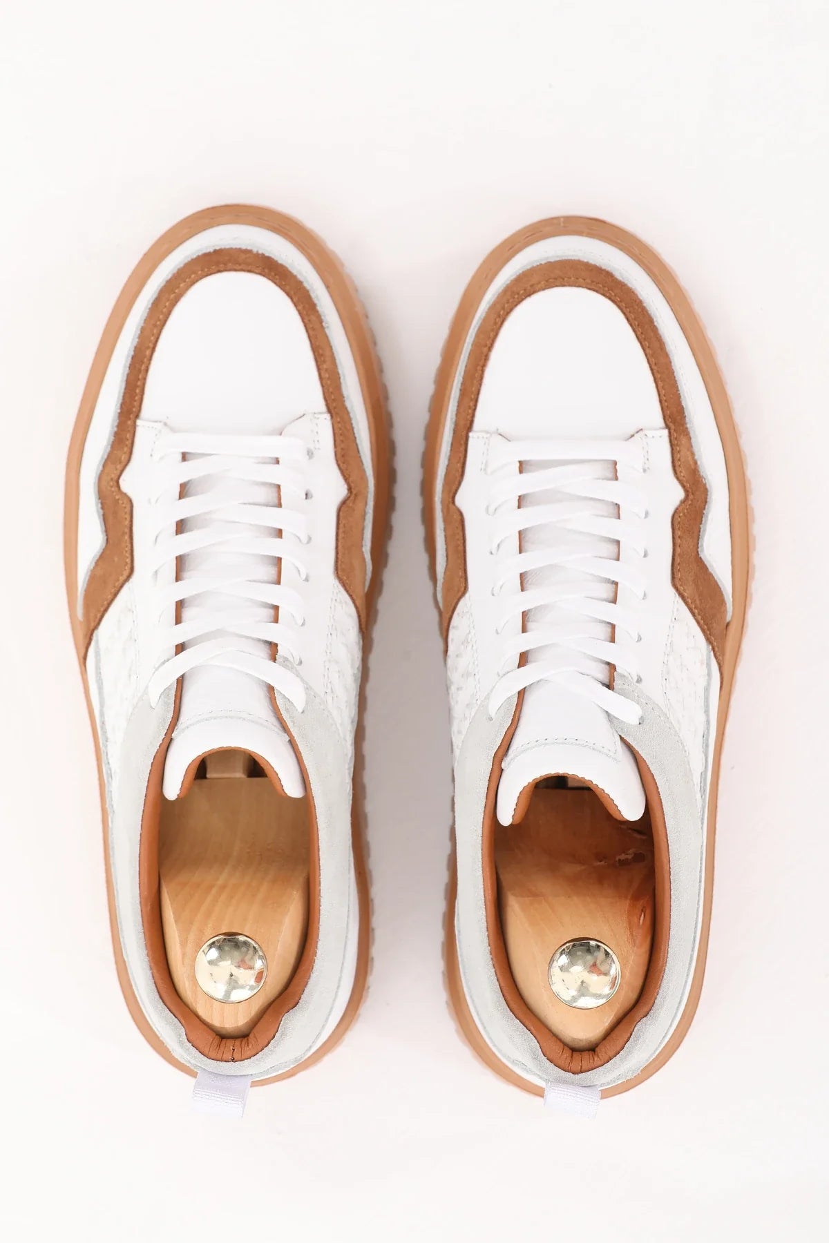 Beige Brown Sneakers