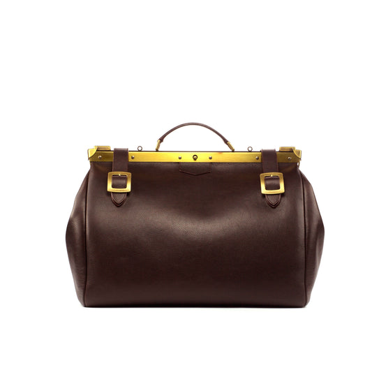 Dark Brown Painted Full Grain Doctor Bag