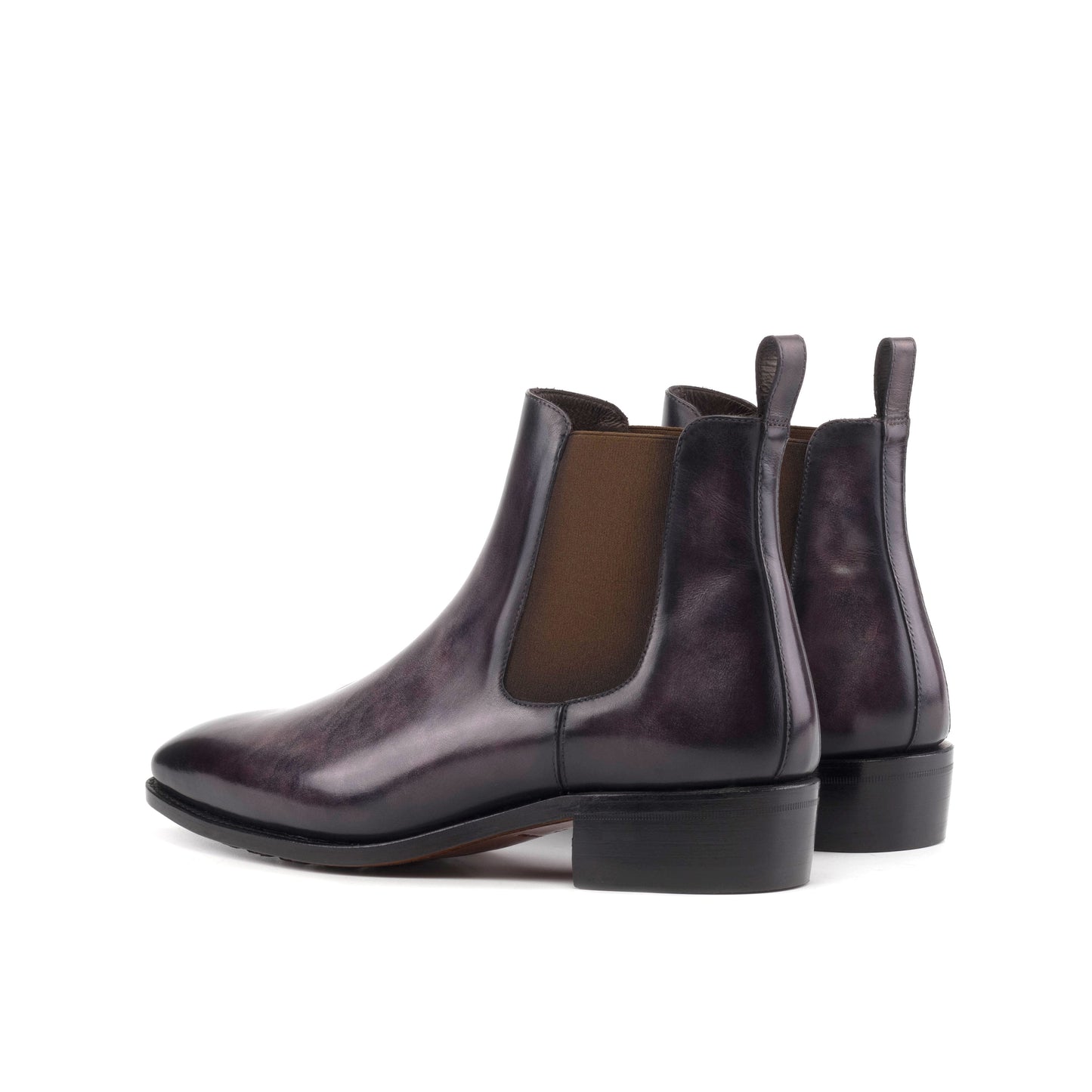 Aubergine Patina Chelsea Boots