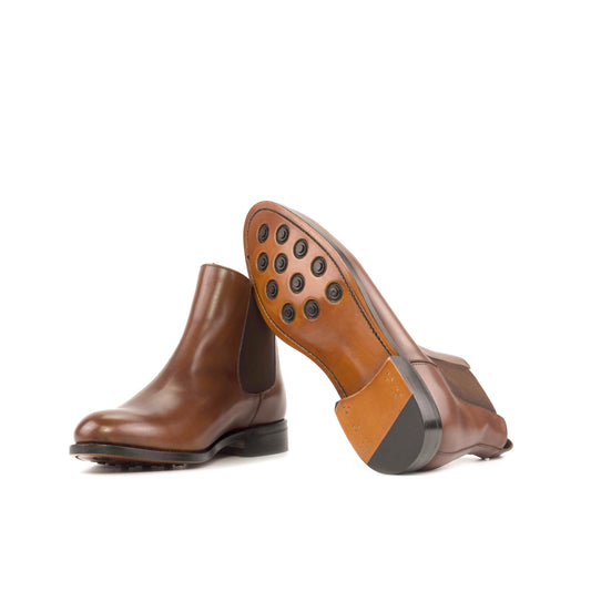 Med Brown Box Calf Chelsea Boots