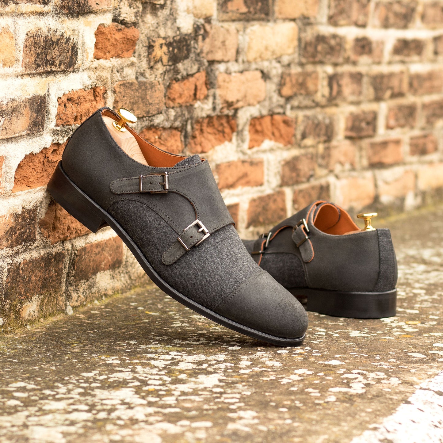 Dark Grey Double Monk 5763