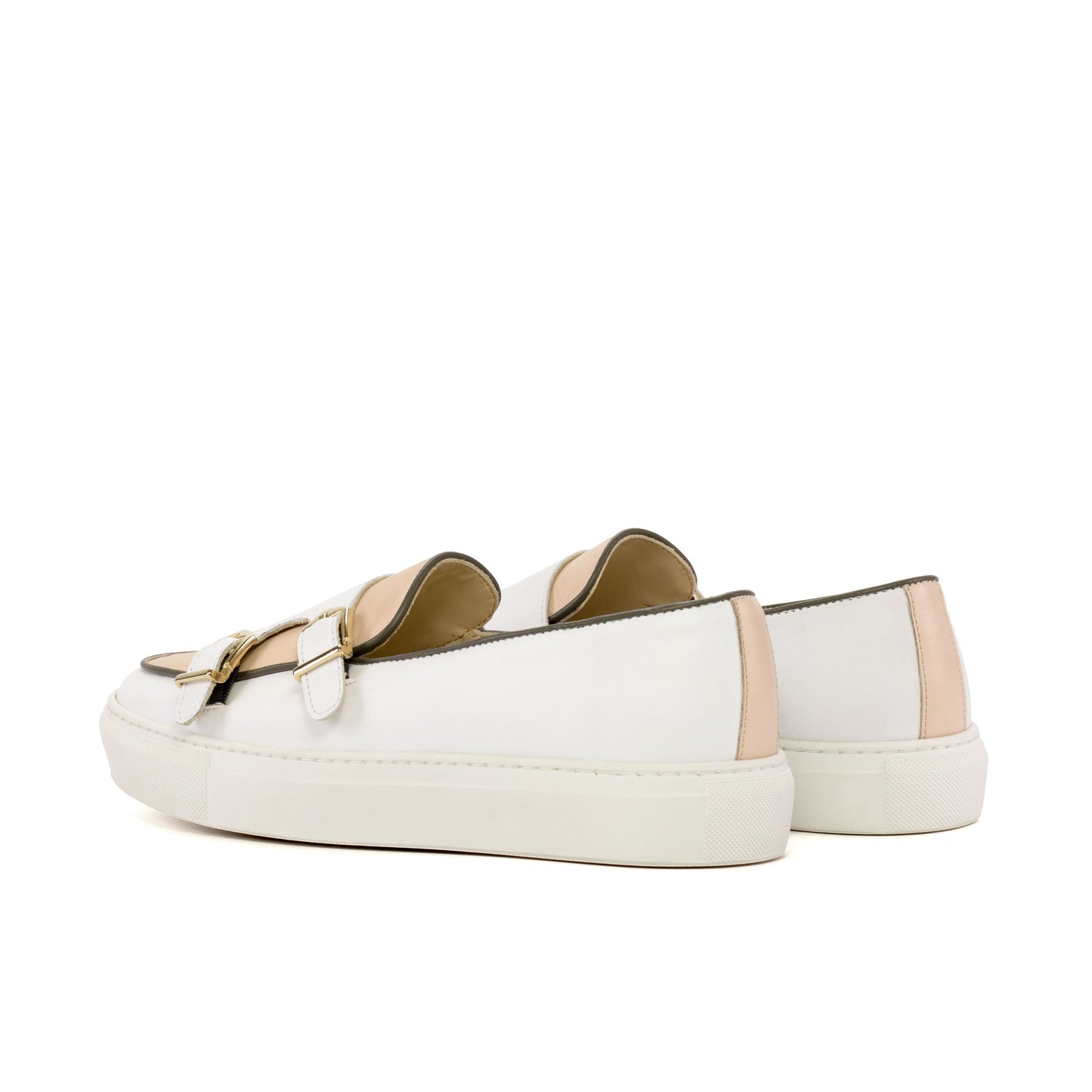 Beige Calf Monk Sneaker 5872