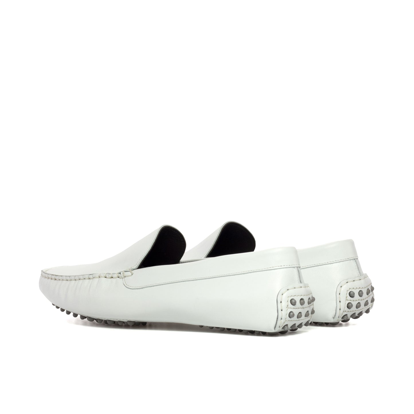 All White Driving Loafer 5883