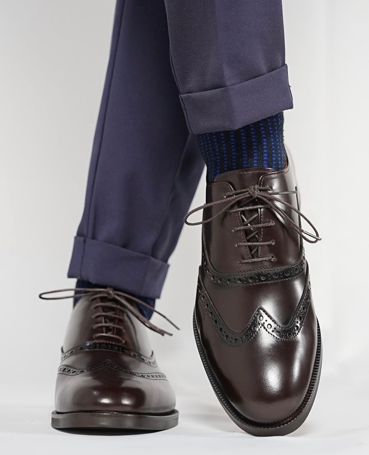 Classic Brown Wingtip Dress Shoes