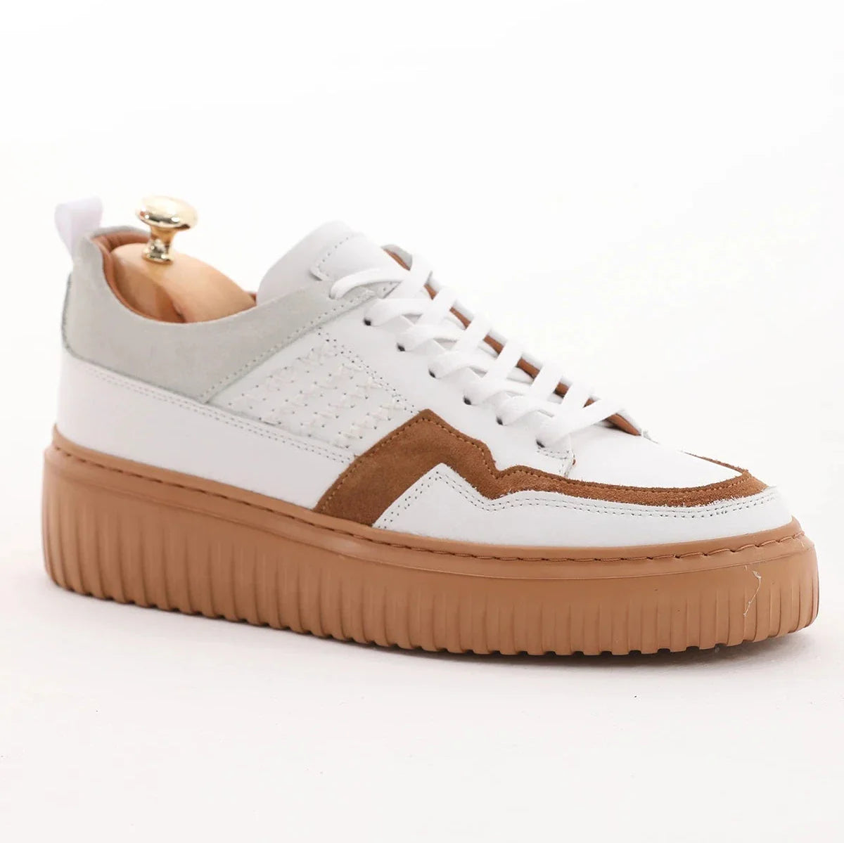 Beige Brown Sneakers