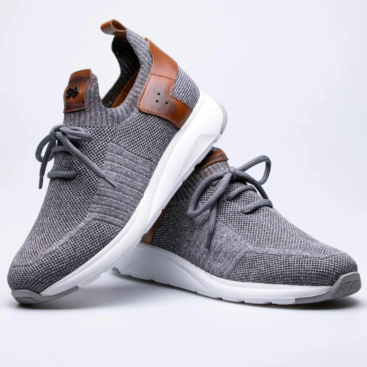 Grey Knitted Runners