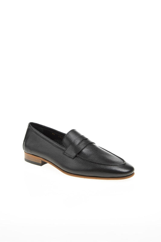 Black Grainy penny Loafer