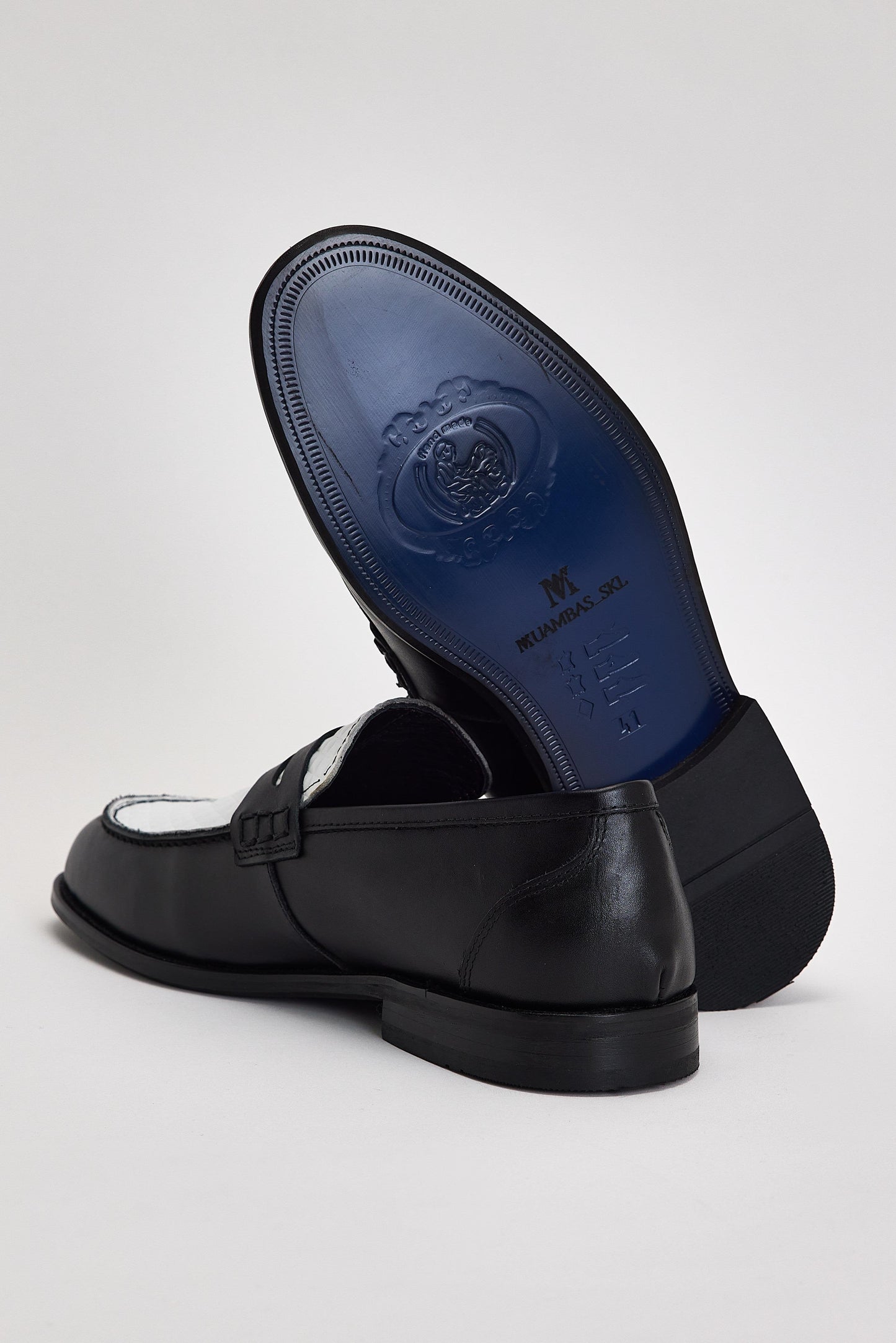 Black And White Penny Loafer