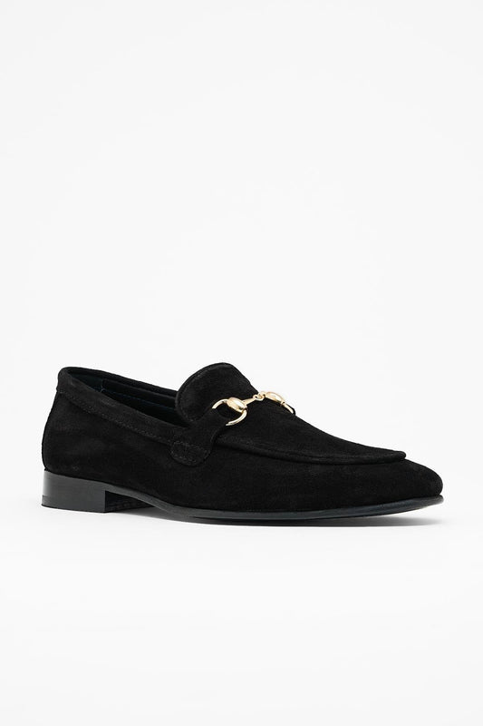 Black Suede Loafer