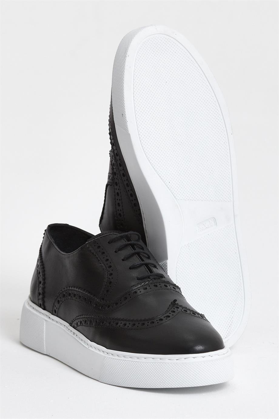 Black Wingtip Sneaker