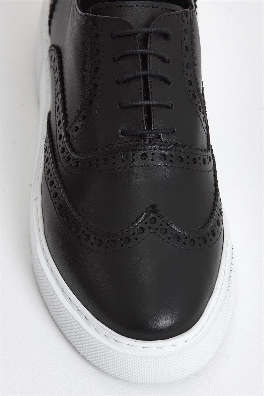 Black Wingtip Sneaker