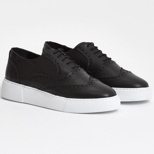 Black Wingtip Sneaker