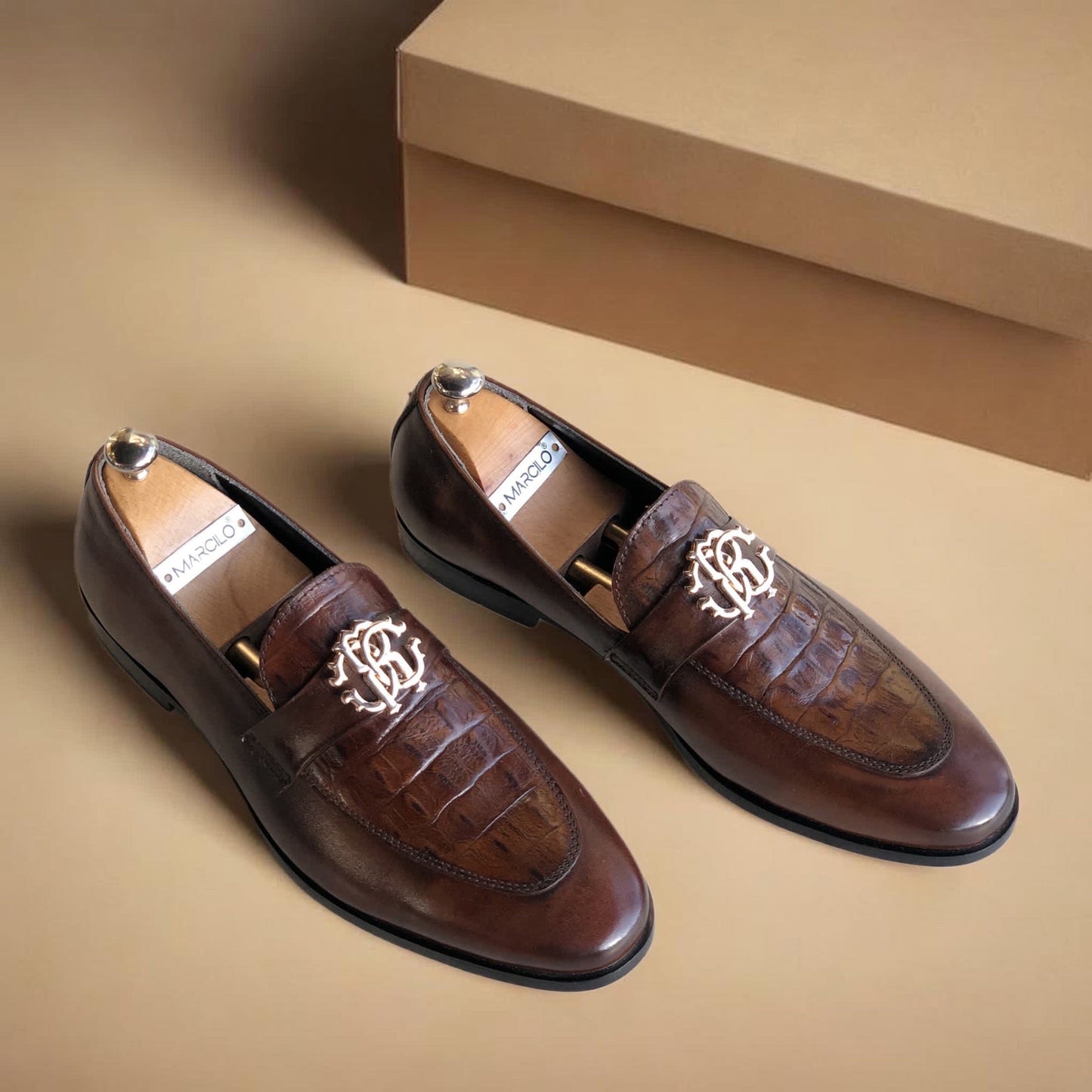 Brown Shaded VC Loafer-AL28