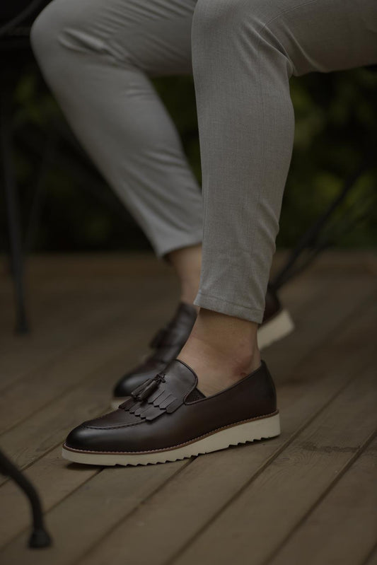 Brown Kiltie Tassel Loafer