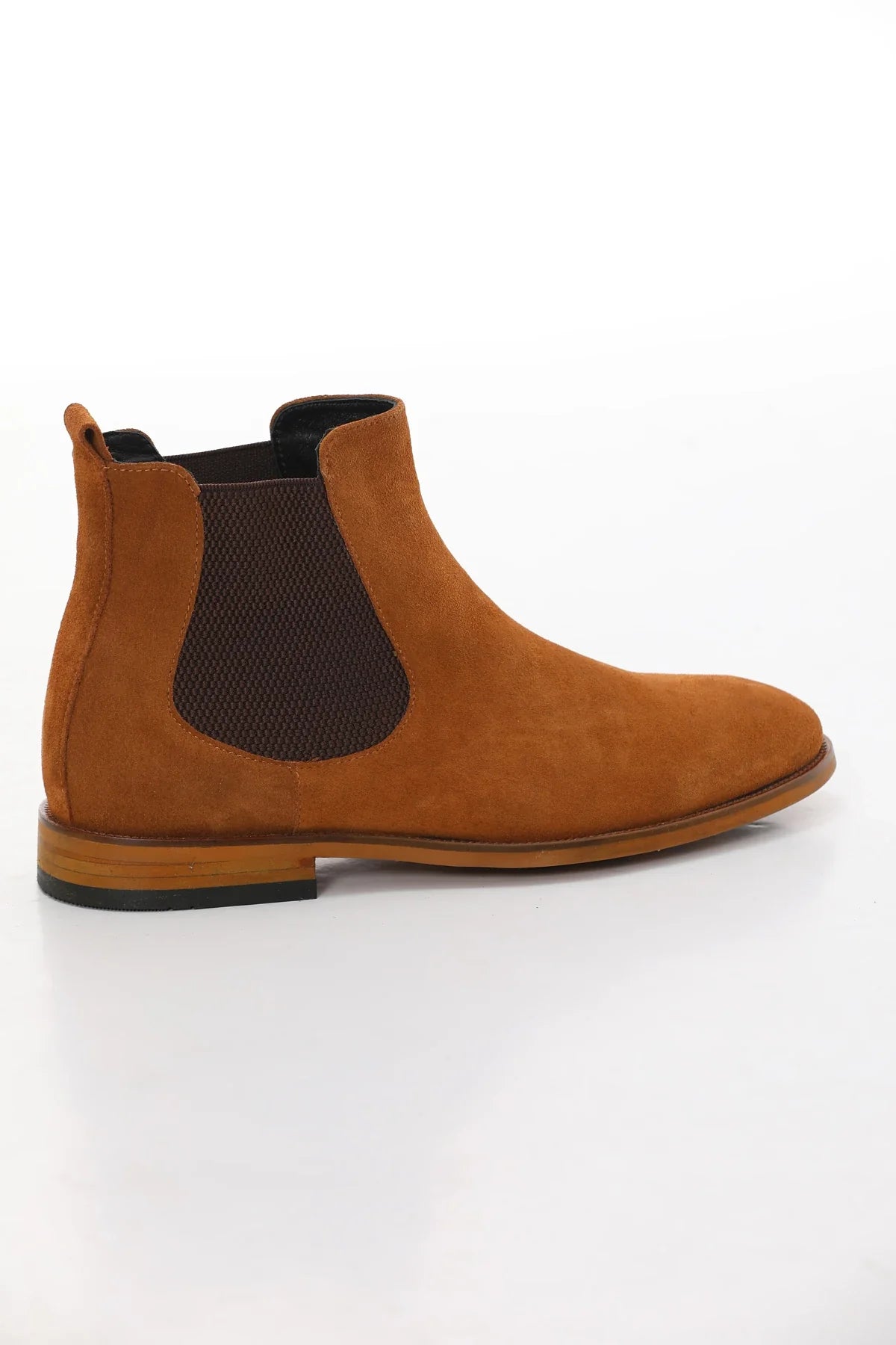 Mustard Suede Chelsea Boots FB-0337