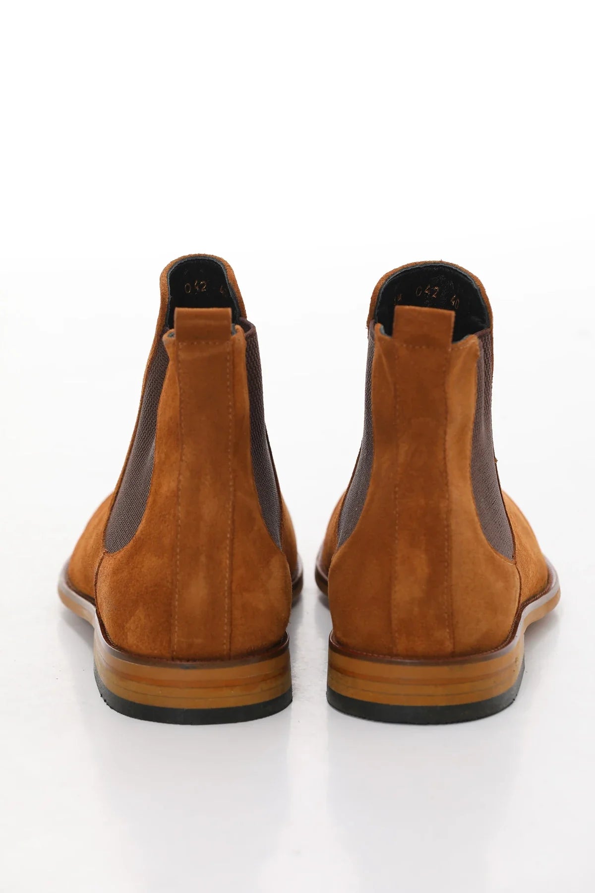 Mustard Suede Chelsea Boots FB-0337