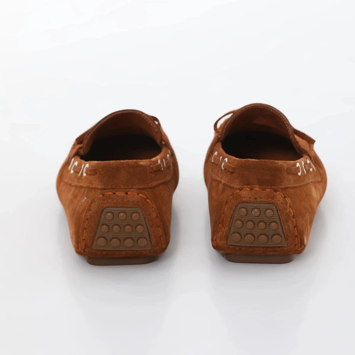 Brown Suede Driving Loafers