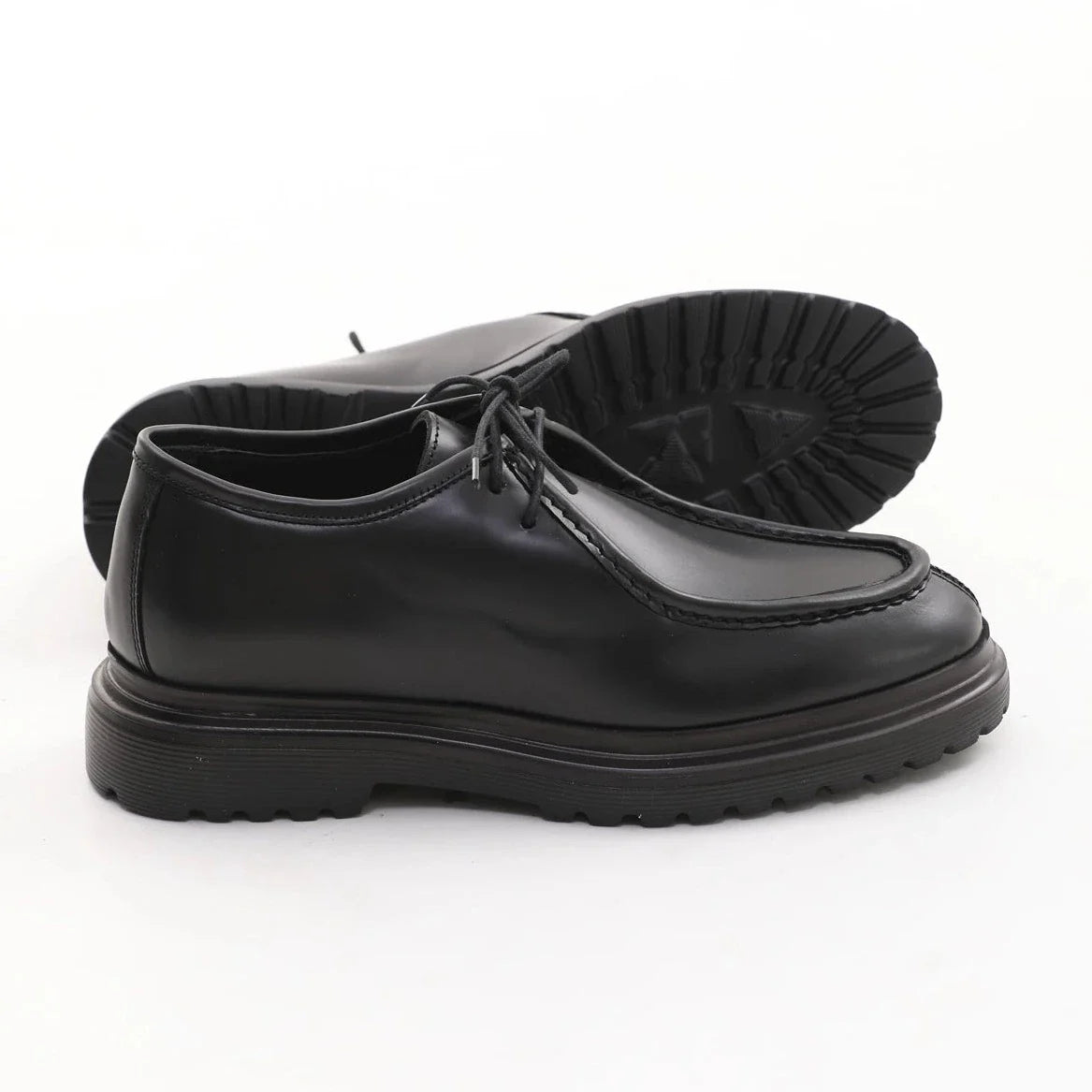 Black Calf Casual Laces F-624