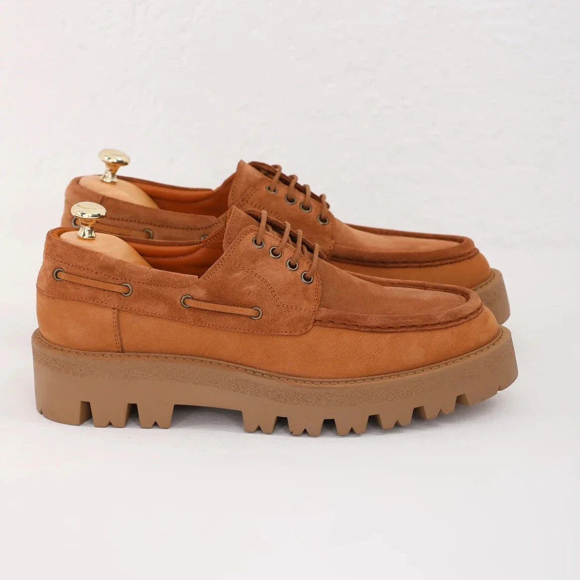 Camel Suede Chunky Savio-512