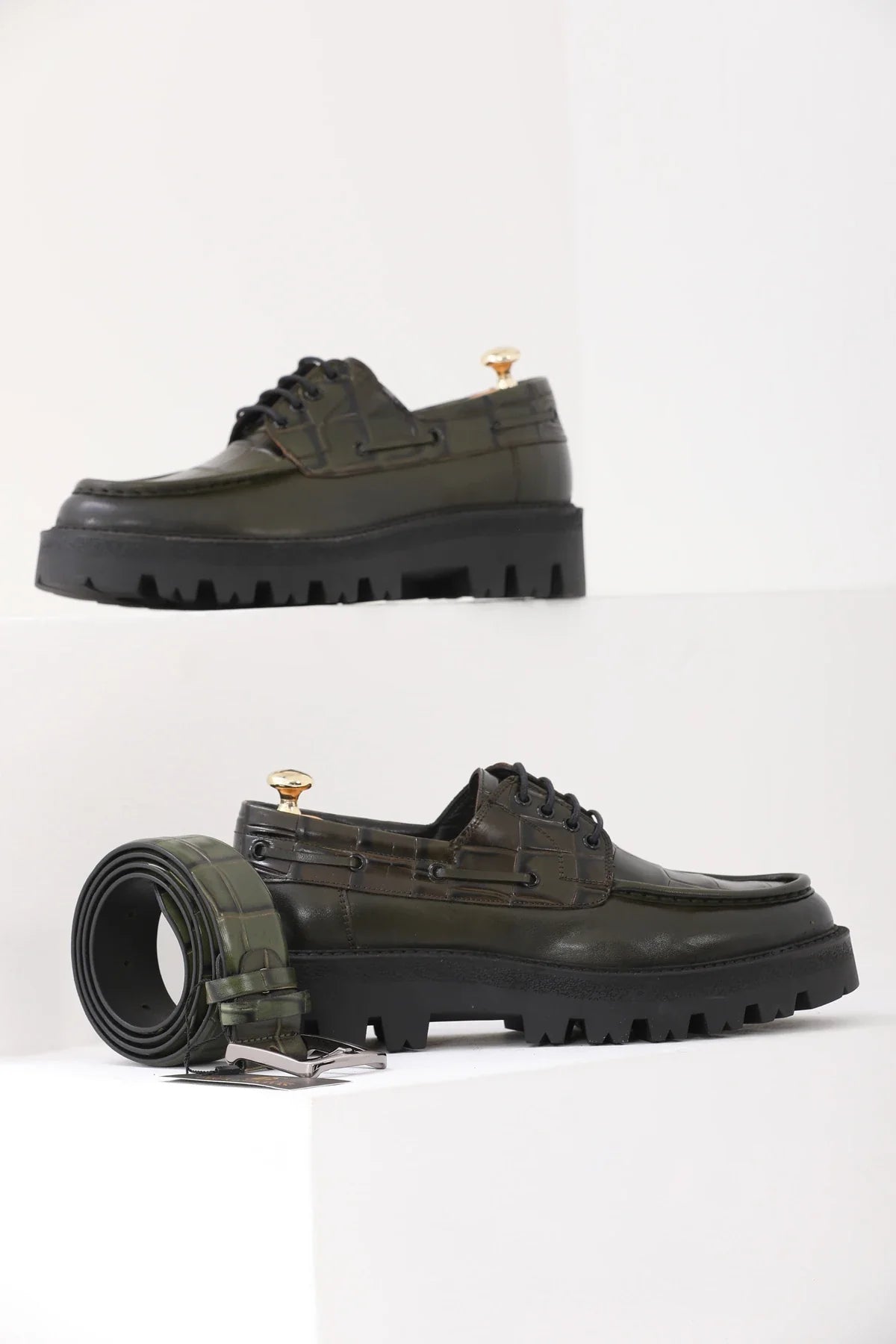 Khaki Croc Chunky Savio-512