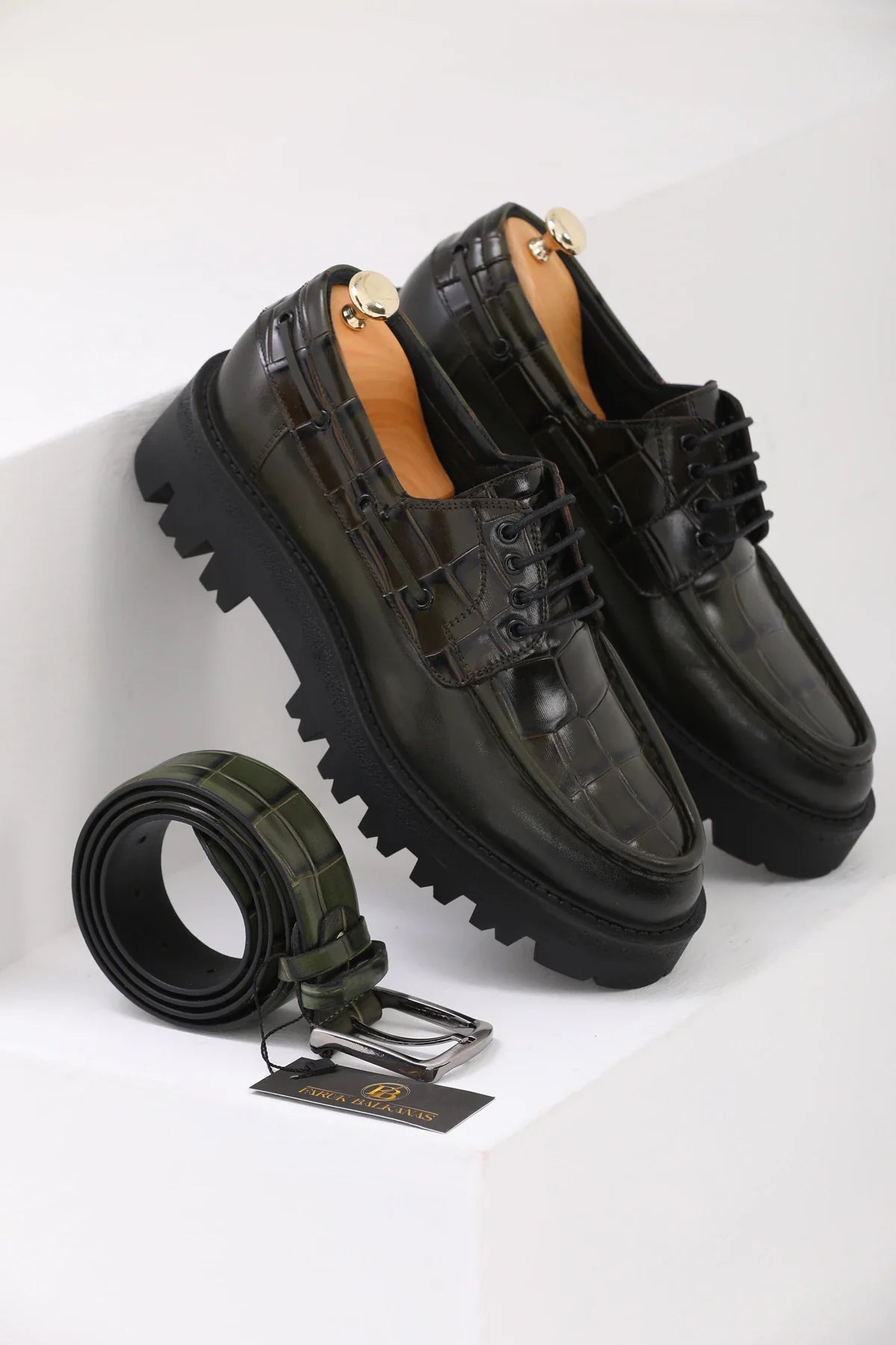 Khaki Croc Chunky Savio-512