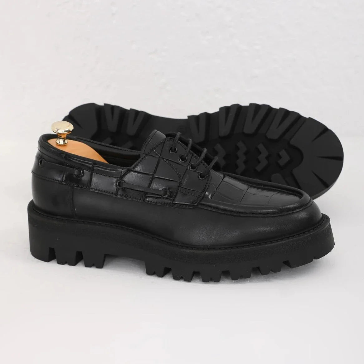 Black Croc Chunky Savio-512