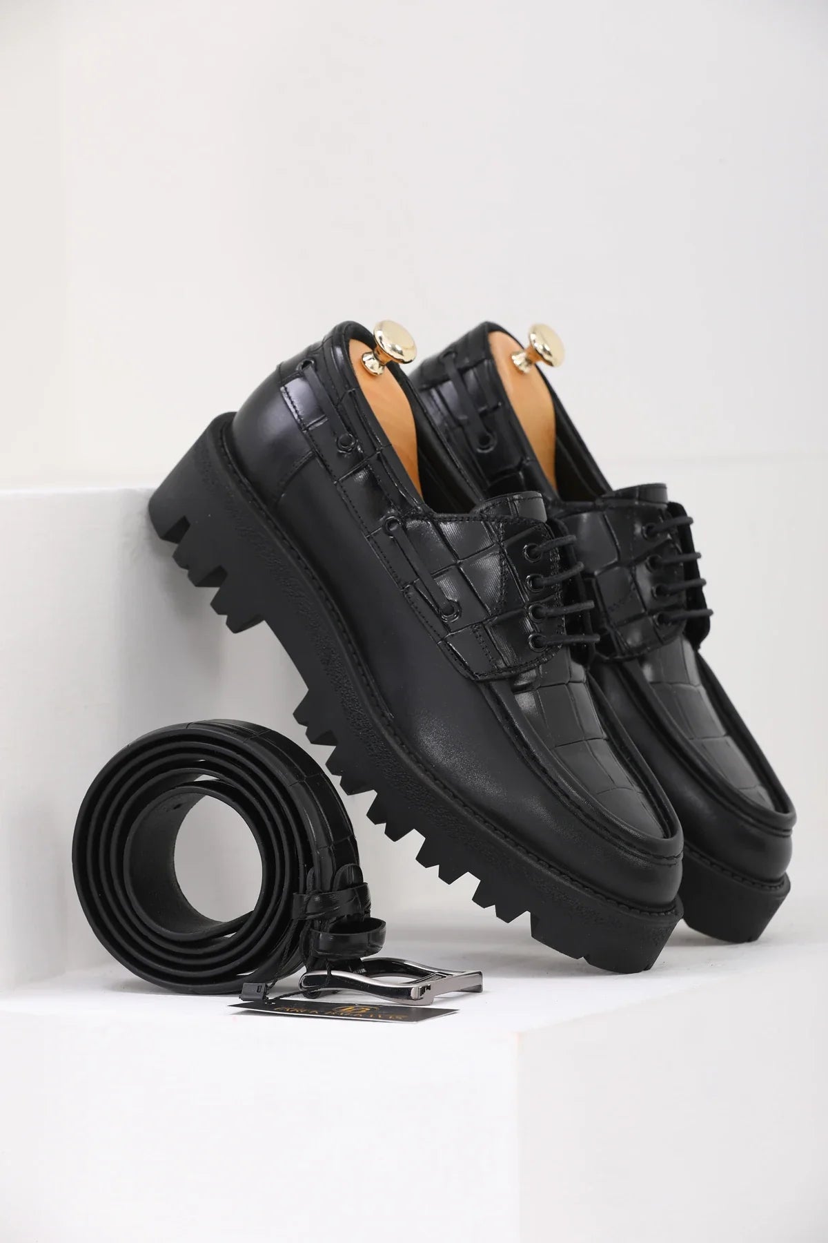 Black Croc Chunky Savio-512