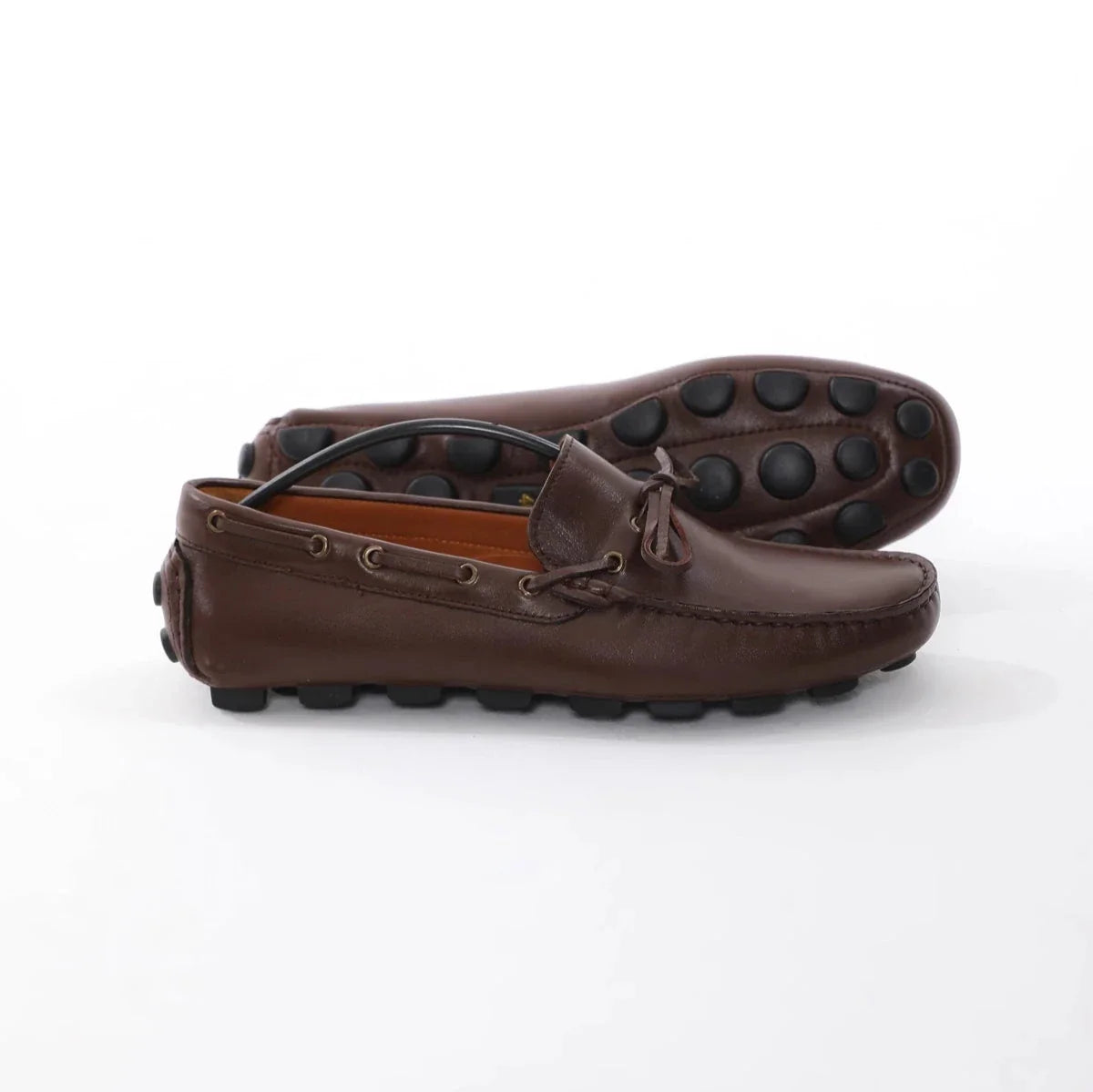 Brown Calf Leather Driving Loafer