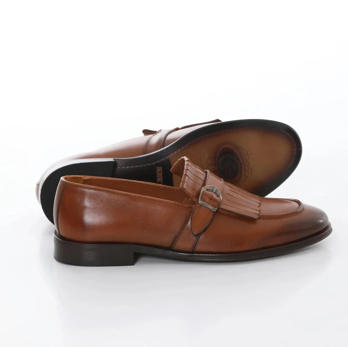 Tan Shaded Killtie Side Buckle Loafer