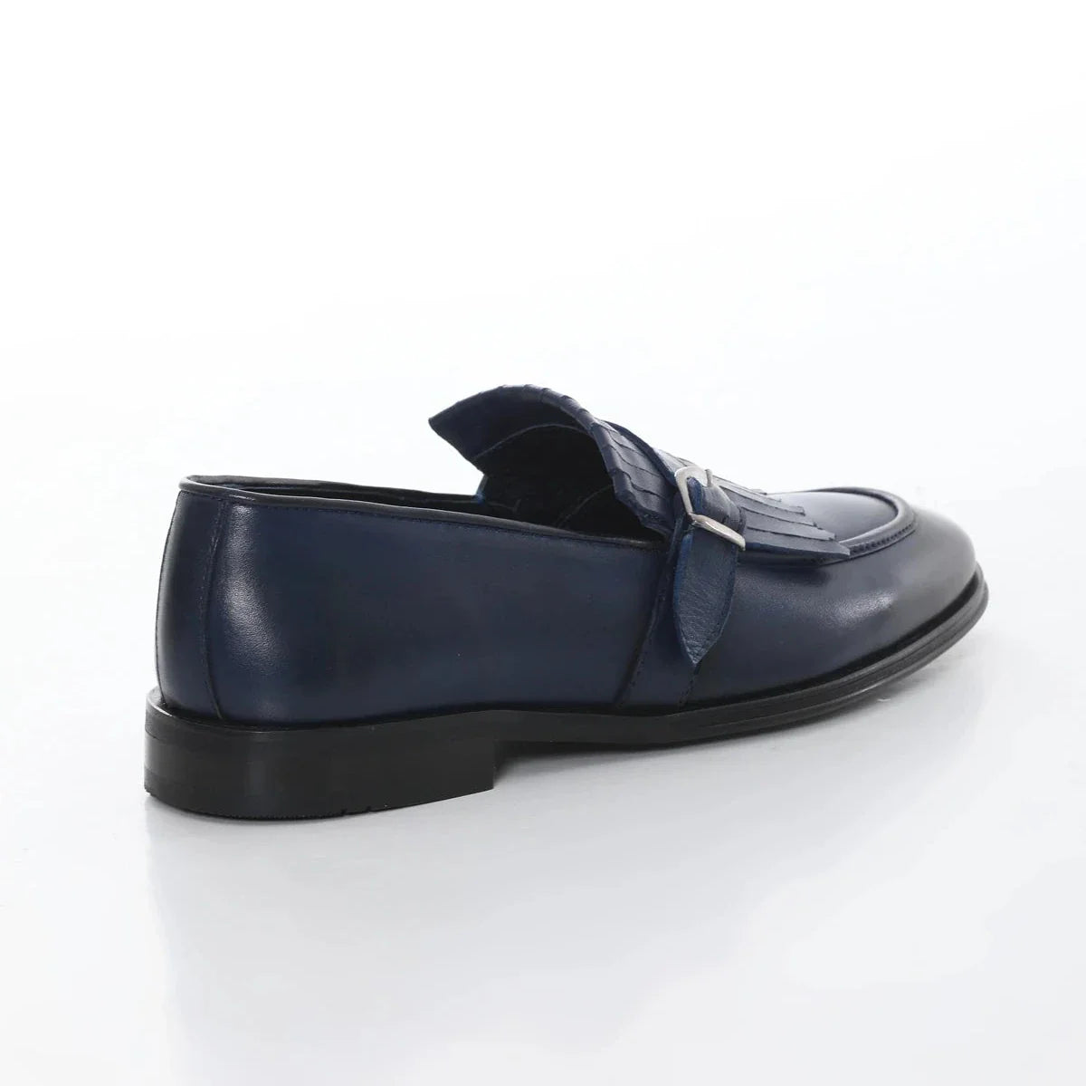 Blue Killtie Side Buckle Loafer