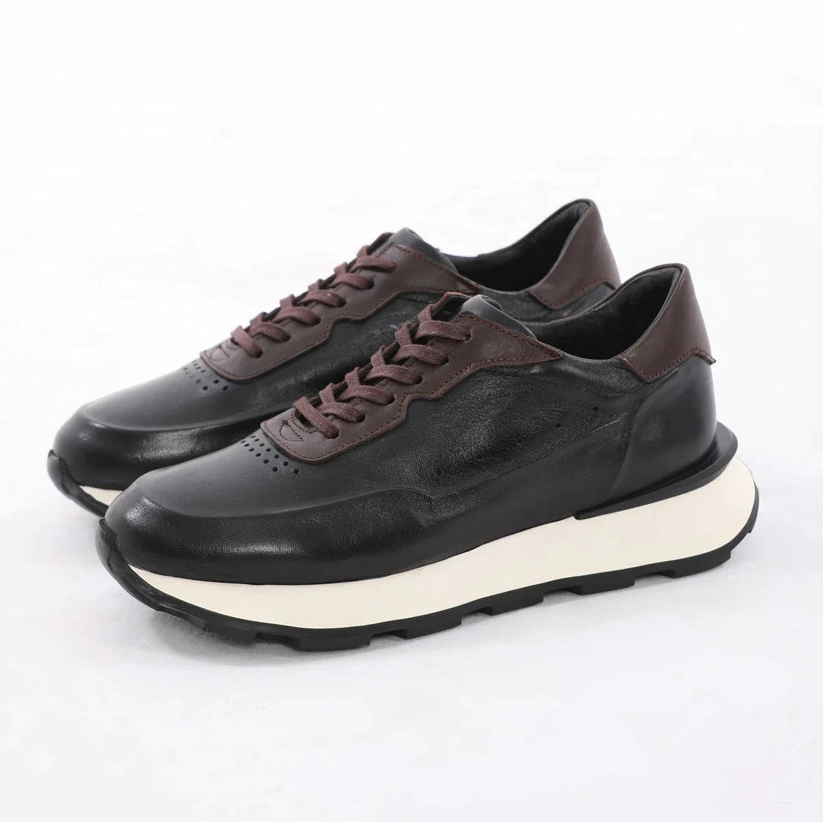 Brown Calf Leather Runners