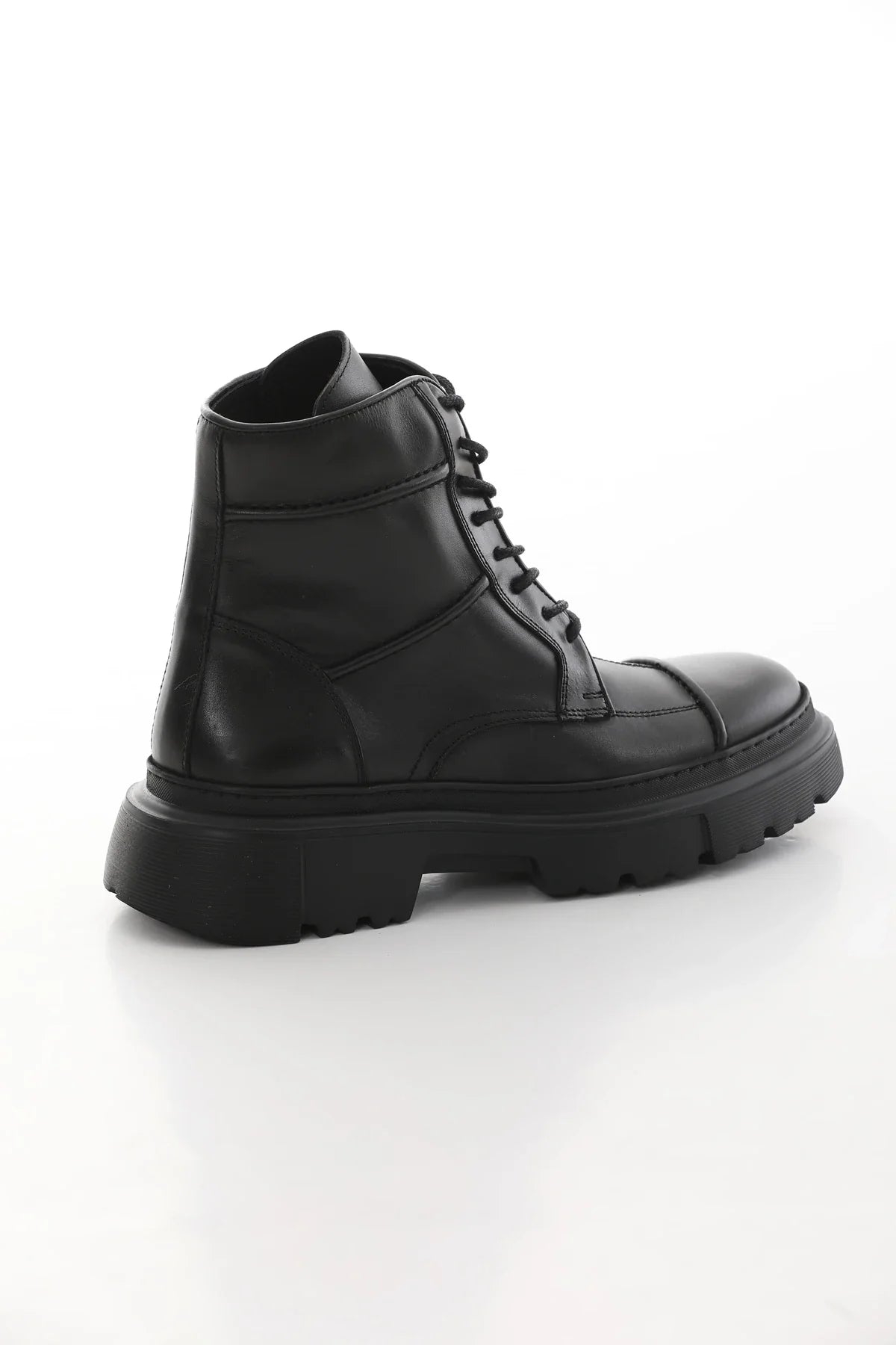 Black Laceup Boots FB-0339