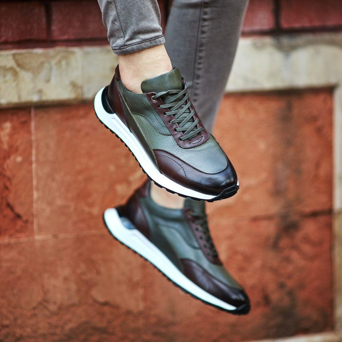 Brown And Khaki Runners