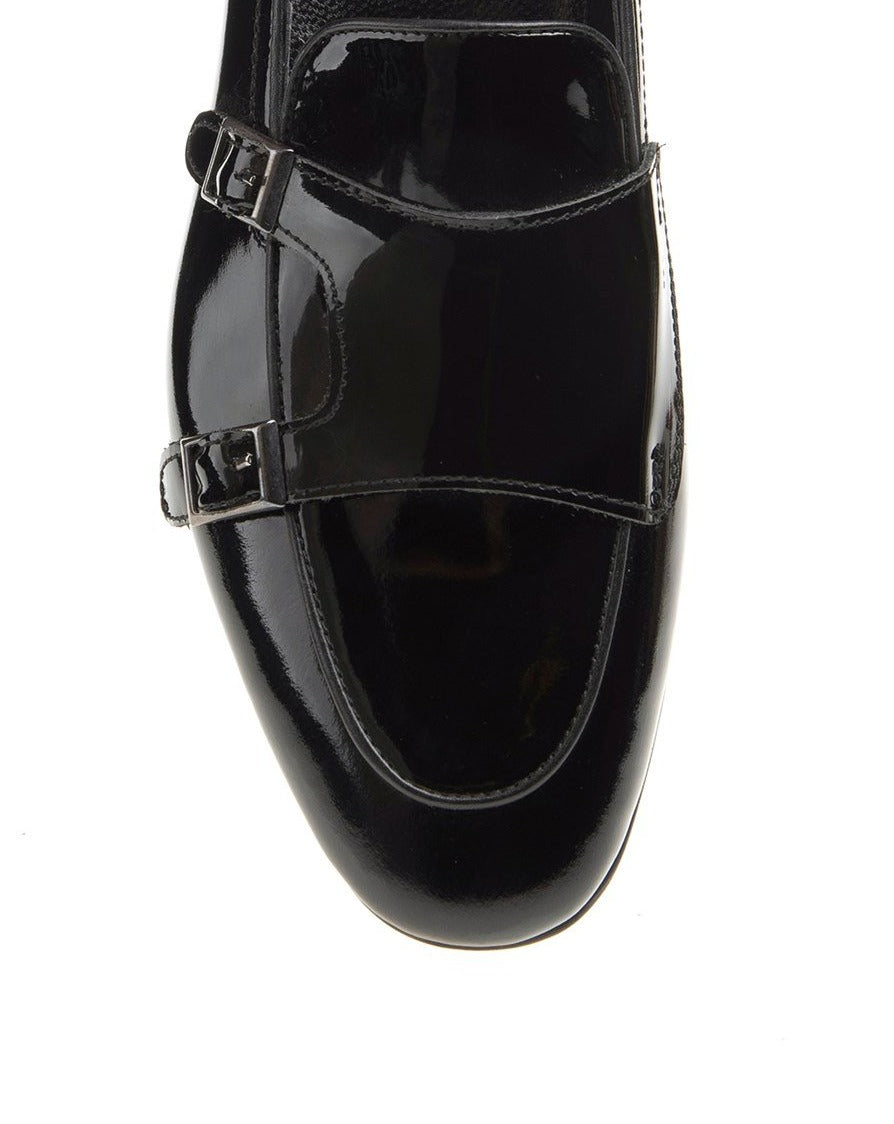 Black Patent Monk Loafer