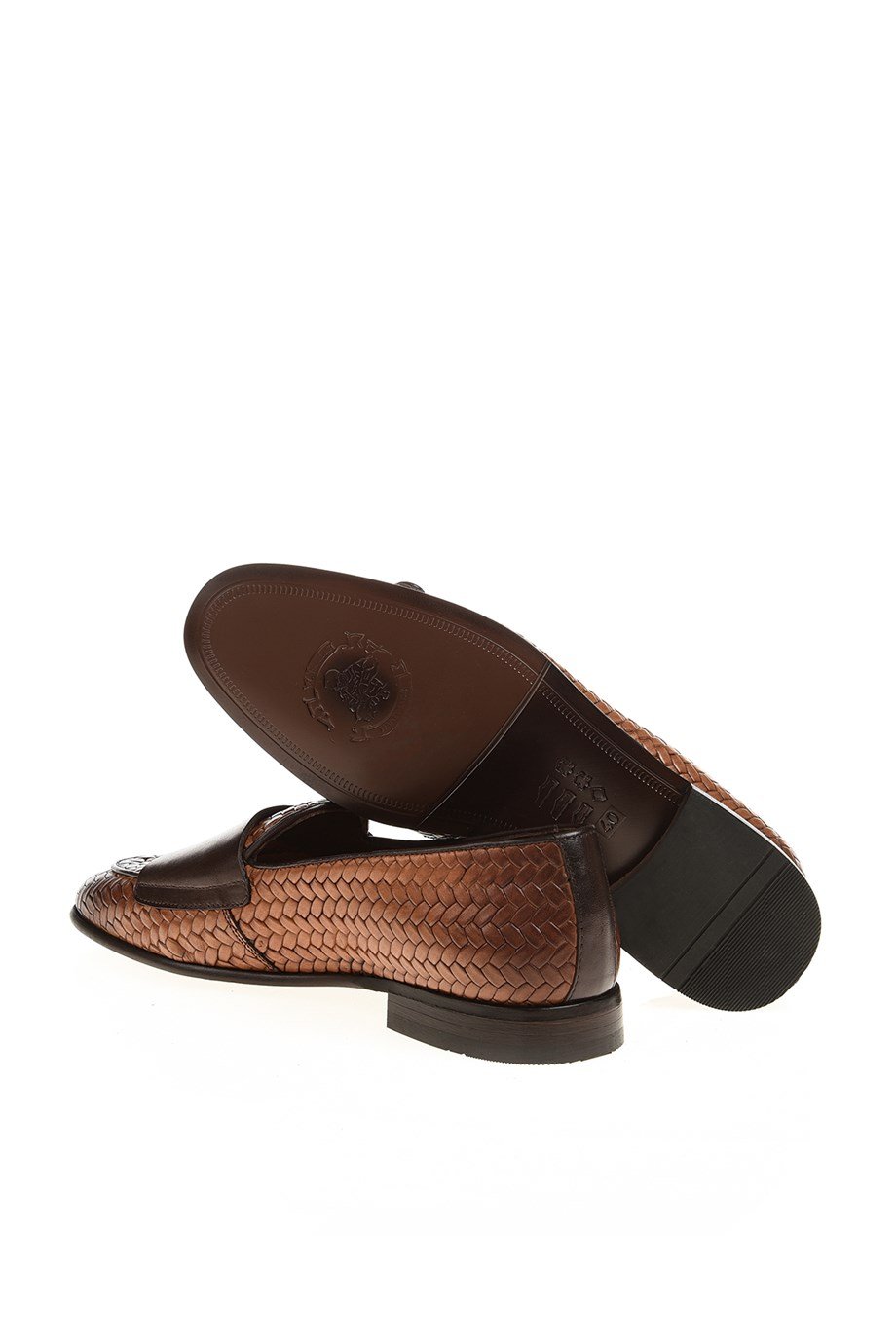 Tan Pattern Double Monk Mocassin