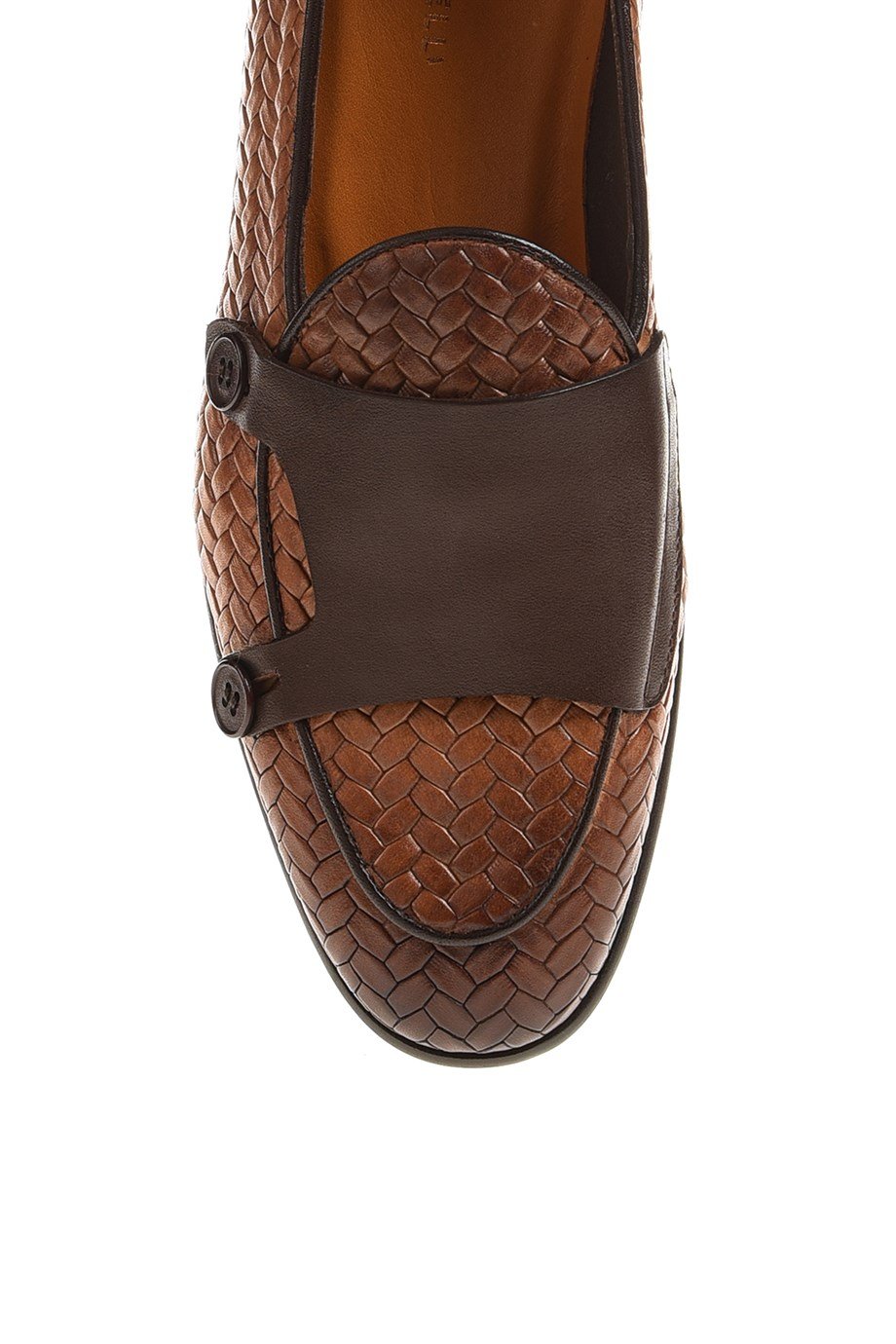 Tan Pattern Double Monk Mocassin