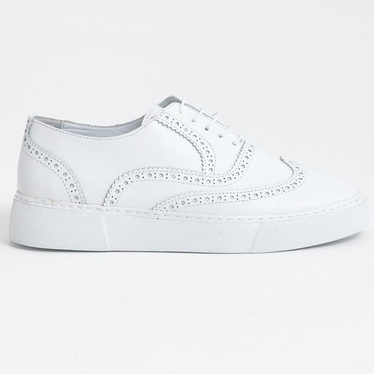 White Wingtip Sneaker