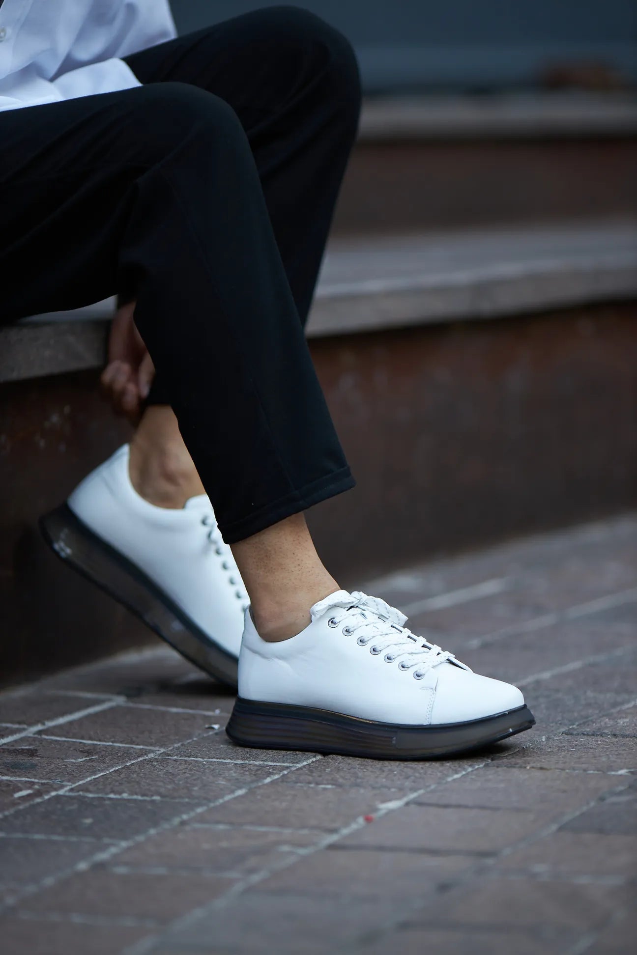 White Leather Sneakers