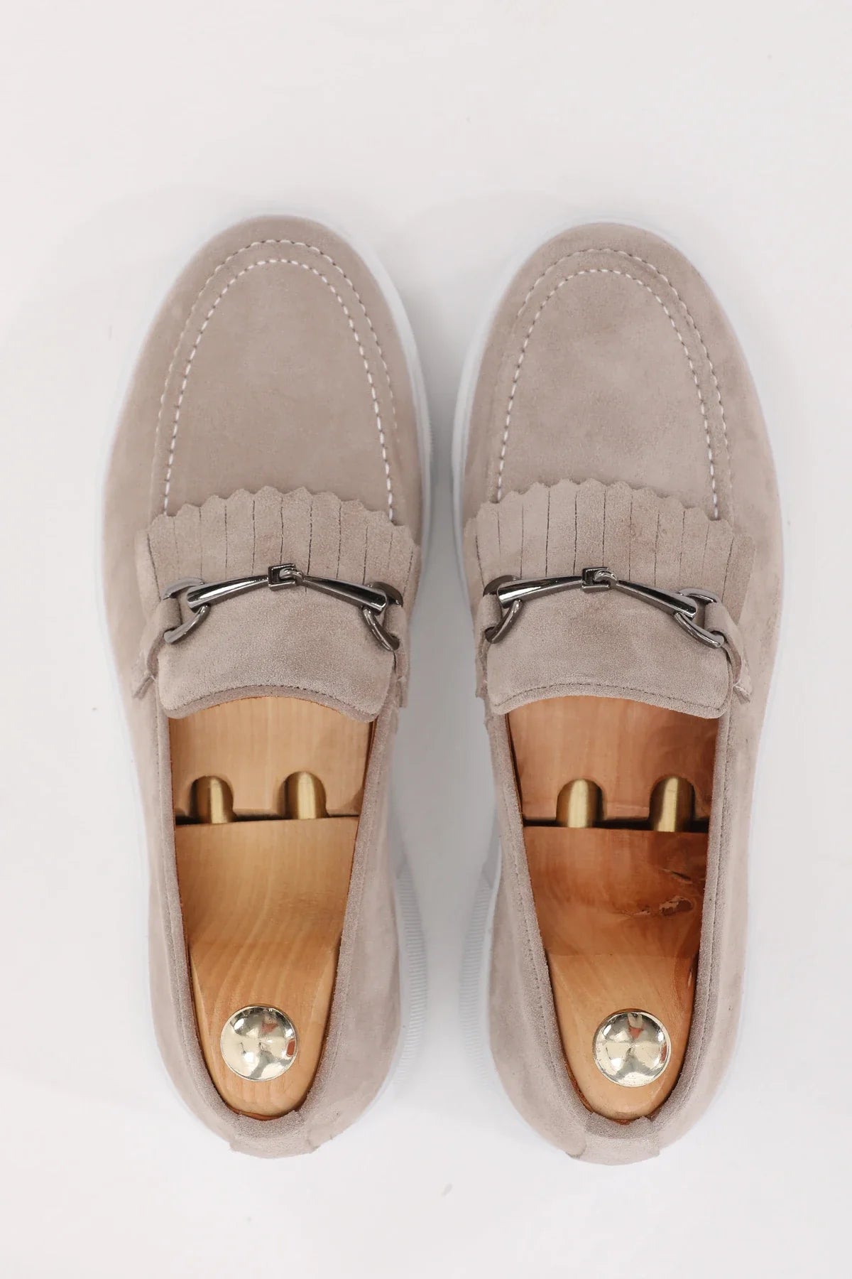 Beige Suede Casual Wear F-126