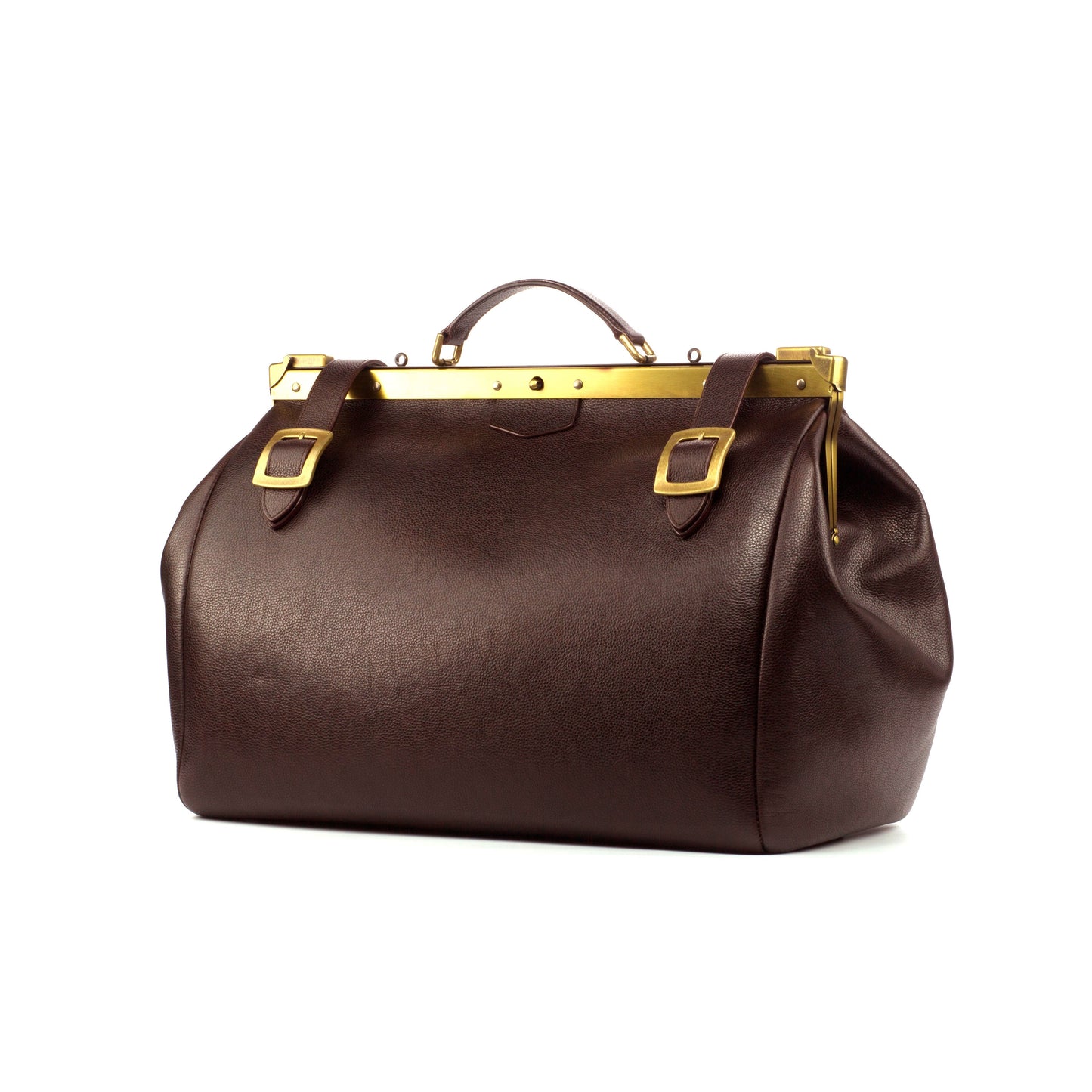Dark Brown Painted Full Grain Doctor Bag