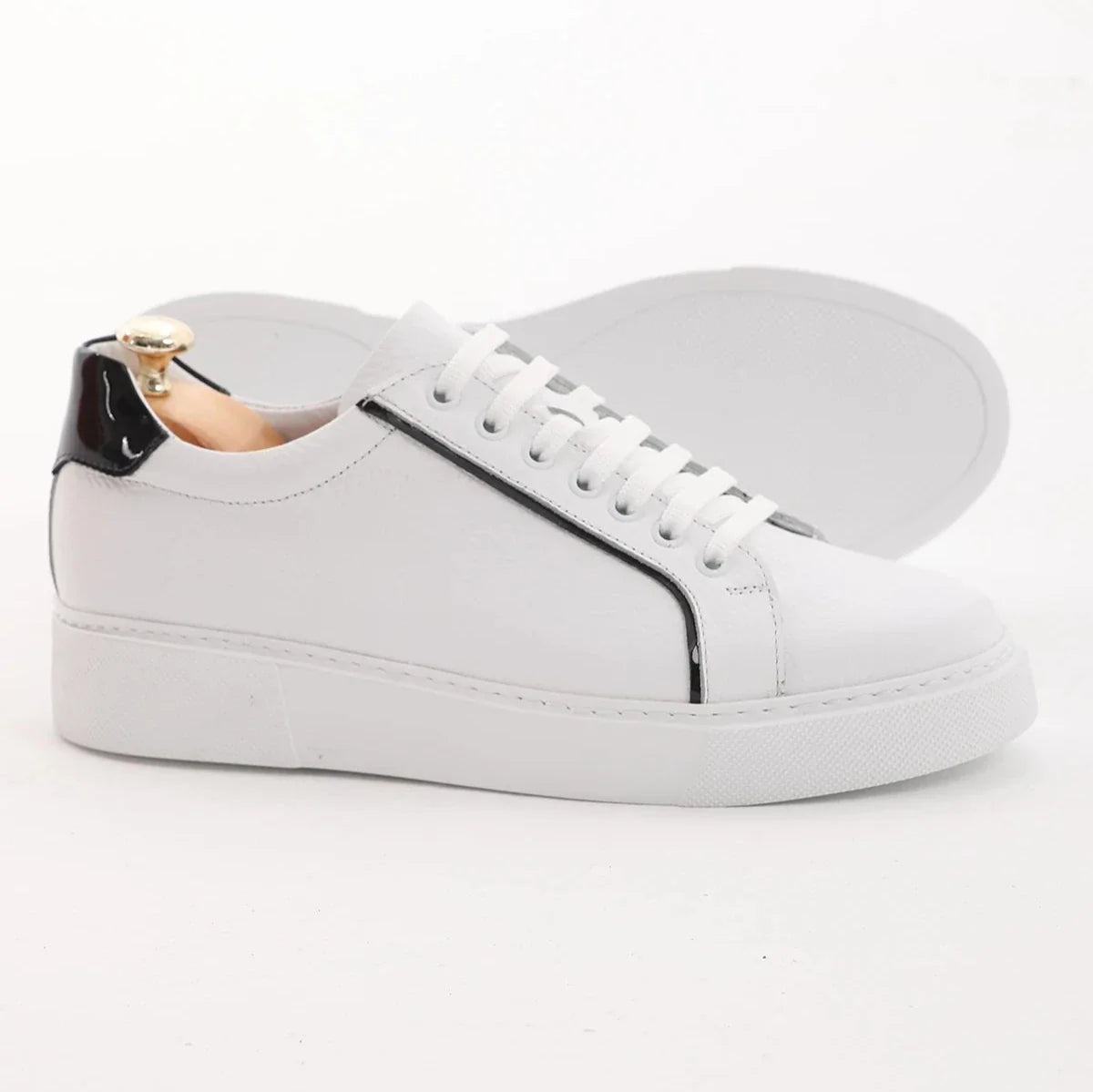 White And Black Casual Sneakers