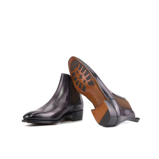 Aubergine Patina Chelsea Boots