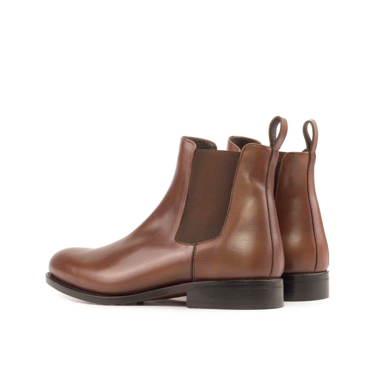 Med Brown Box Calf Chelsea Boots