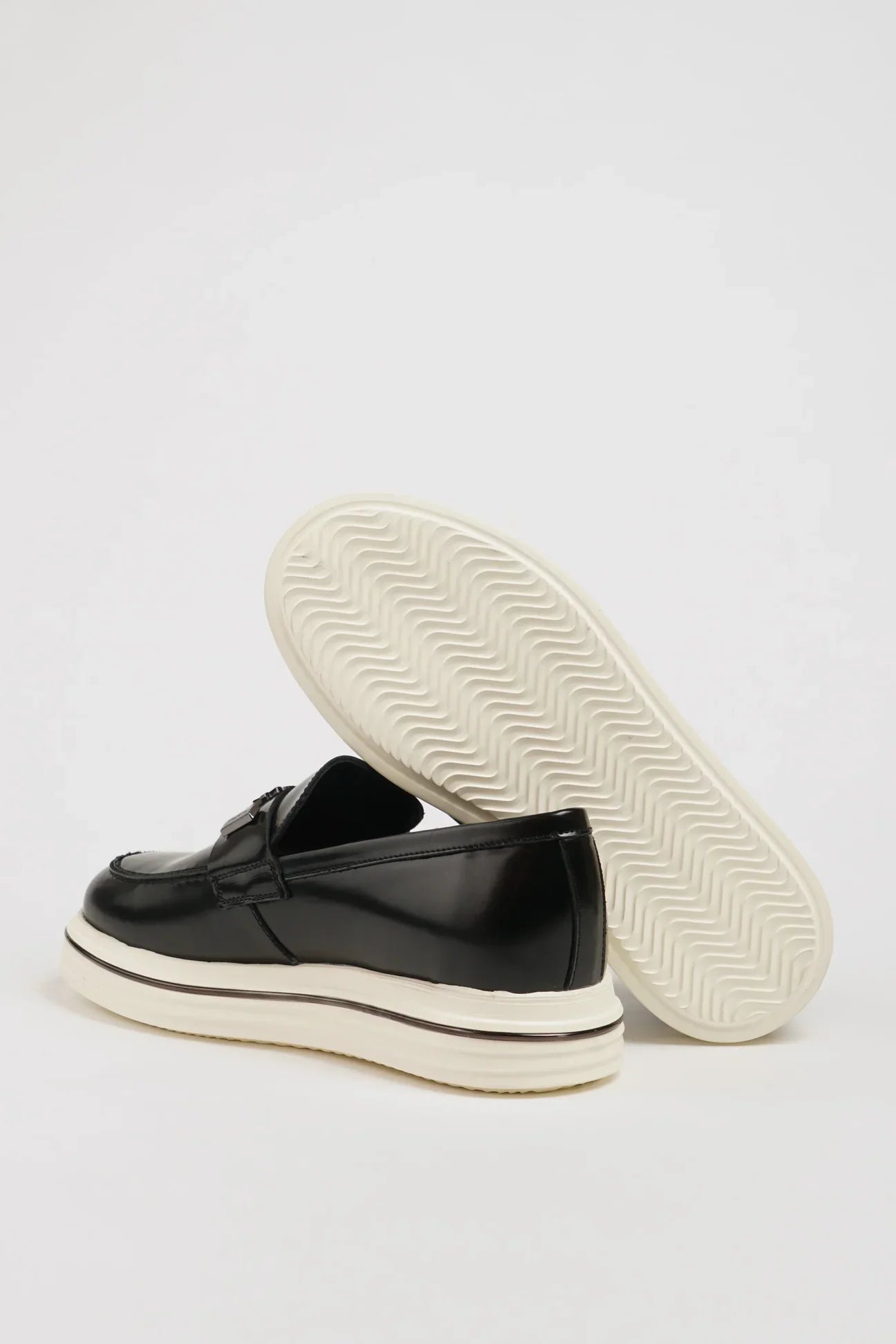 Daring Black Slip On Loafer
