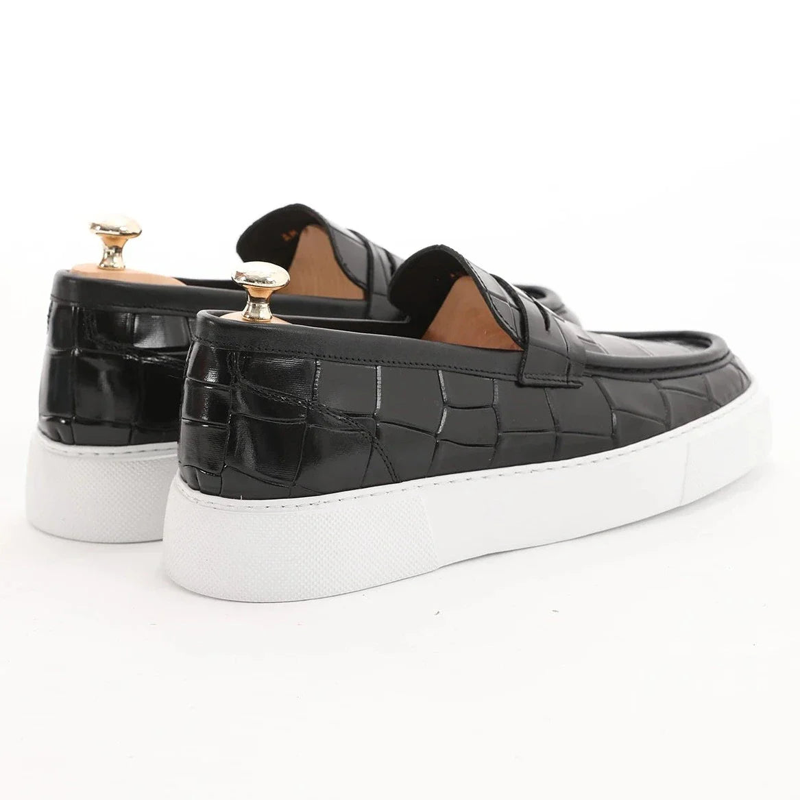 Black Croc Casual Wear F-416