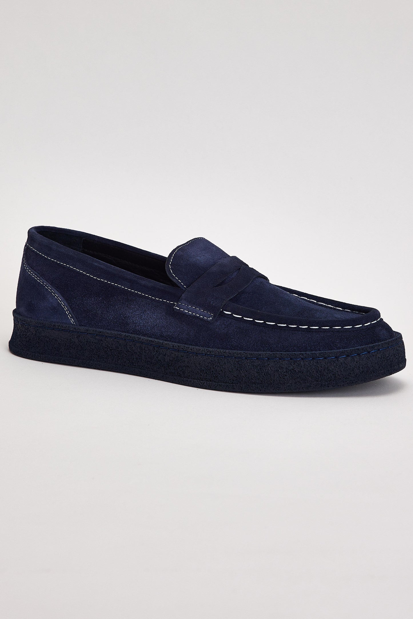 Blue Suede Casual Loafer