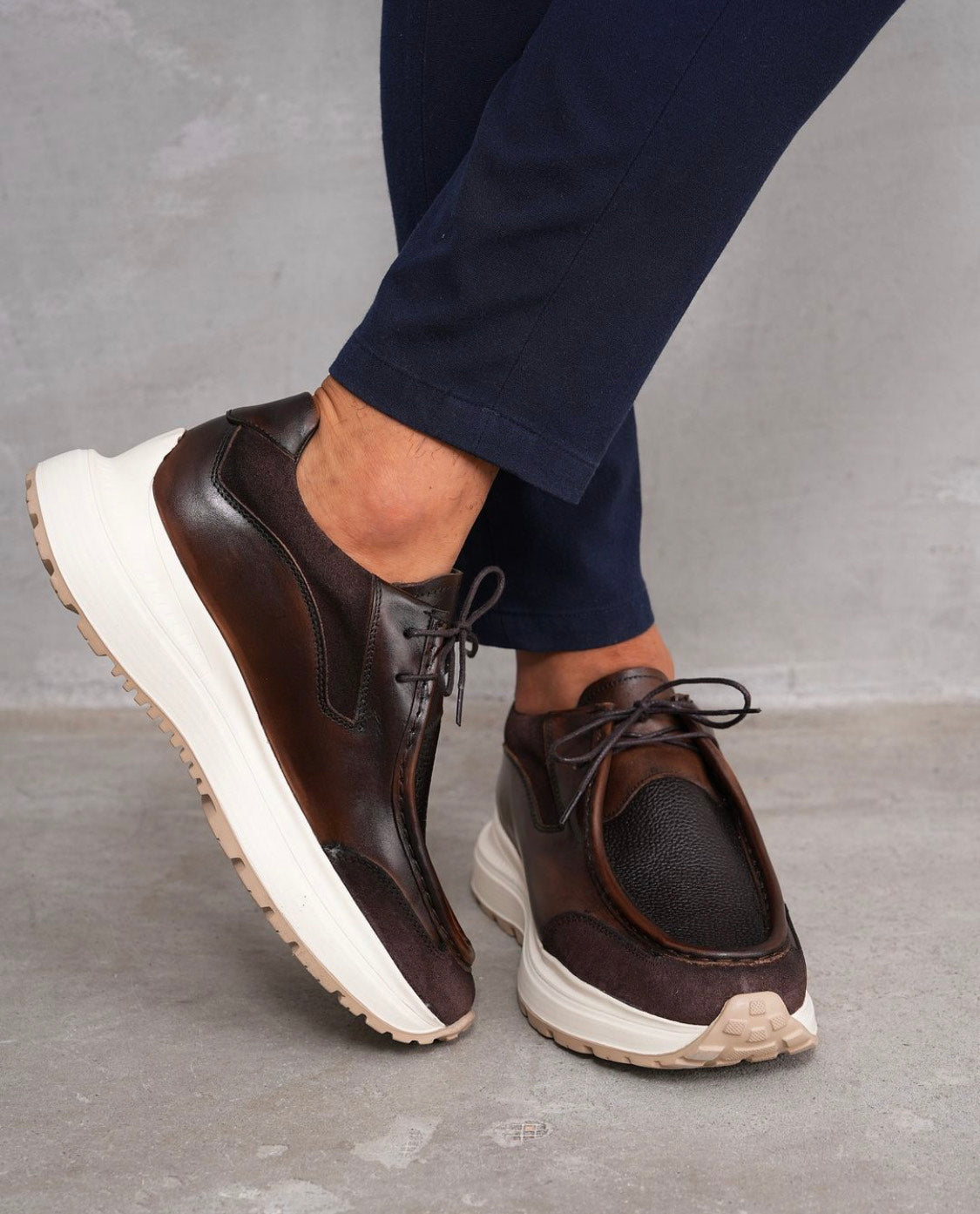Brown Shaded Smart Casual Shoes